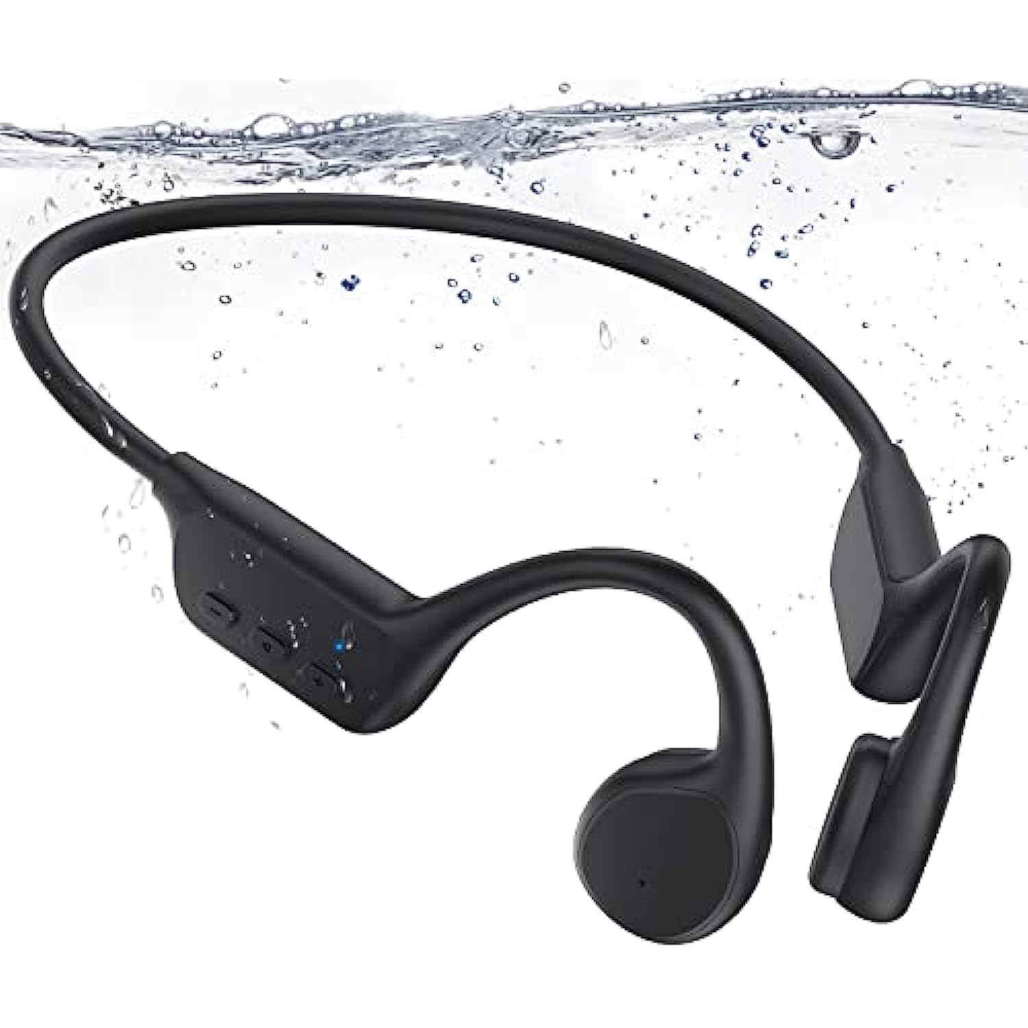 Auriculares Bluetooth impermeables de conducción ósea – Auriculares de  natación ultraligeros IP68 impermeables Bluetooth 5.0 Auriculares  deportivos