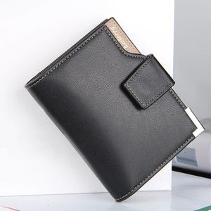 Billetera para Hombre Baellerry de Cuero PU con Monedero Tarjetero Negro