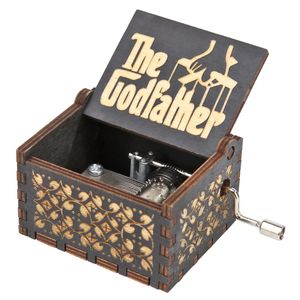 Caja Musical El Padrino The GodFather - Negro