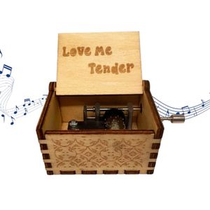 Caja Musical Elvis Presley Love Me Tender - Color Madera
