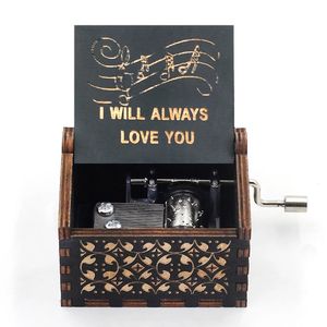 Cajita Musical I Will Always Love You Whitney Houston Regalo de Novios - Color Negro