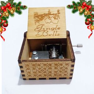Cajita Musical Navideña Jingle Bells Regalo de Navidad - Color Madera