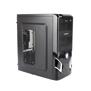 Case Atx Dataone Apolo 601bs Color Negro Con Plata 600w