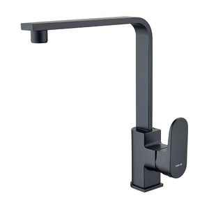 Mezcladora de lavadero monocomando Oxford Negro Mate