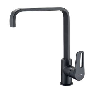 Mezcladora de lavadero monocomando Tempra Negro Mate