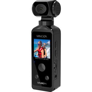 Cámara de Video Compacta Minolta Mn4Kp1 Uhd 4K Negro