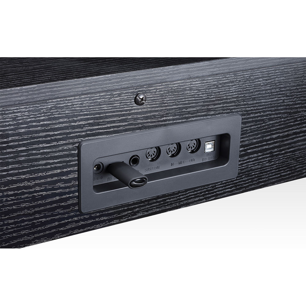 Piano Digital Alesis Virtue de 88 Teclas con Soporte y Banco de Madera Negro Real Plaza