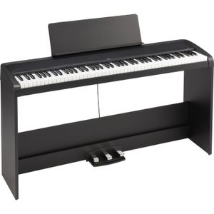 Piano Digital Korg B2Spbk de 88 Teclas con Soporte y Sistema de Tres Pedales Negro