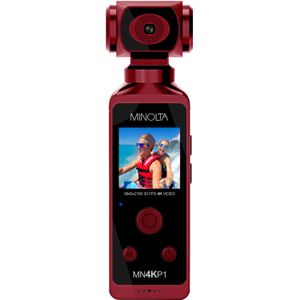 Cámara Compacta Minolta Mn4Kp1 Uhd 4K Roja
