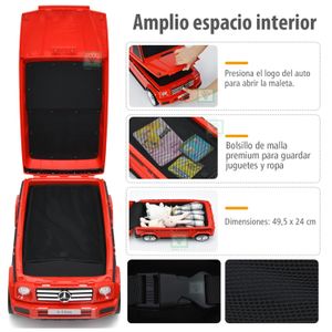 Correpasillos 2 en 1 Mercedes Benz PB-450 Maleta Rojo