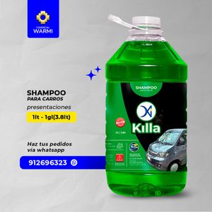 Shampoo para Autos Killa por Galón por 3.800 ml