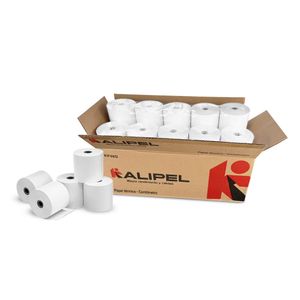 Papel Termico 20 Rollos 55 gr Contometro 80x80mm KALIPEL