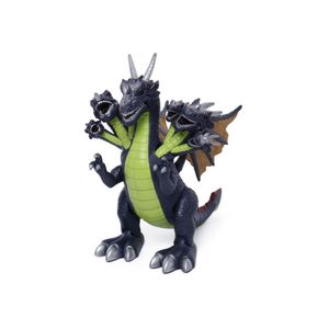 Dinosaurio Dragon Dinomat 7 Cabezas Negro