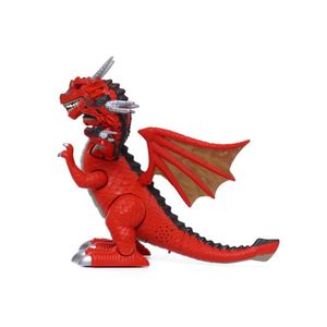 Dinosaurio Dragon Dinomat 7 Cabezas Rojo