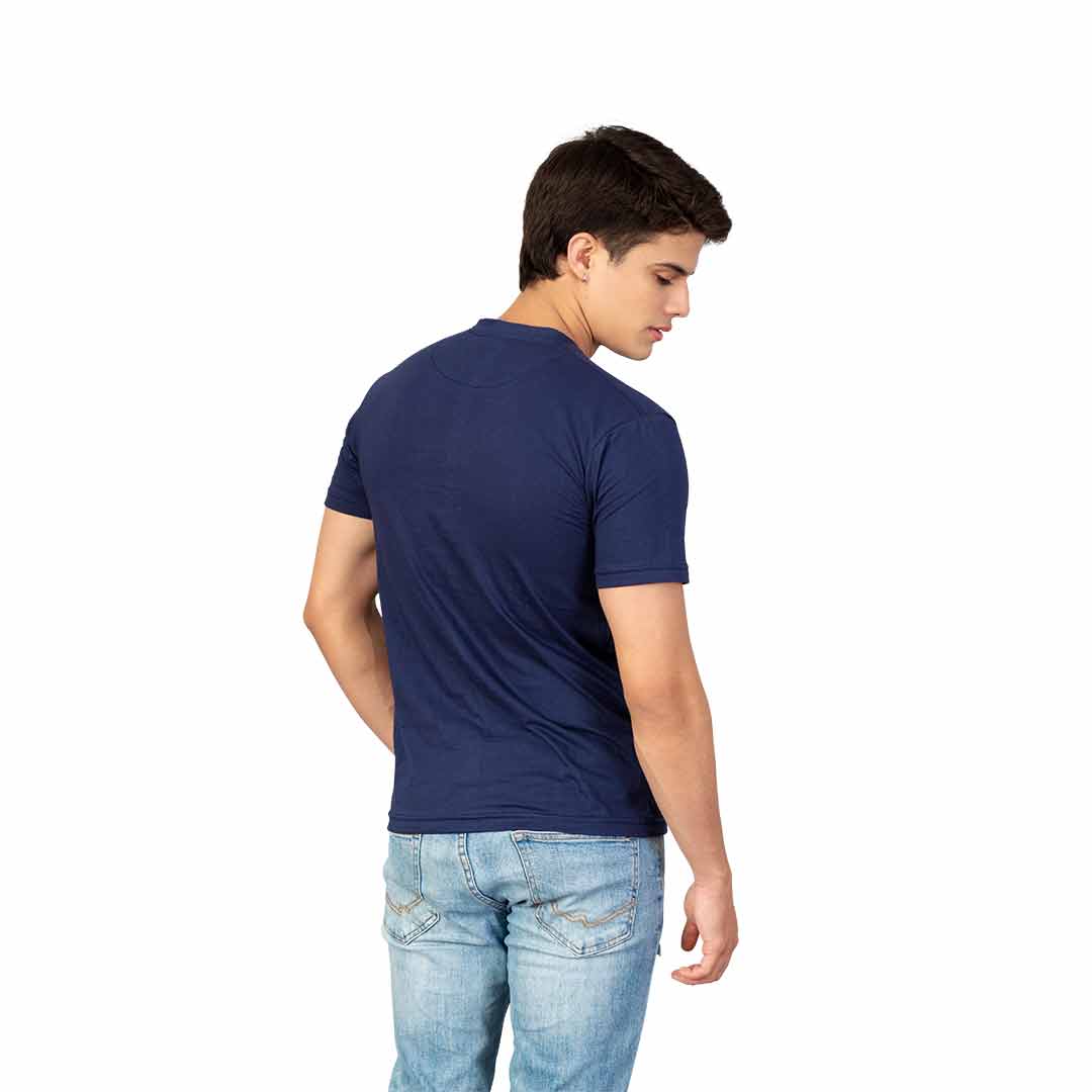 Camiseta de manga larga para hombre con cuello en V, algodón, de secado  rápido, transpirable, para exteriores, funcional, para tenis, trabajo,  informal, polo, azul, S : : Moda