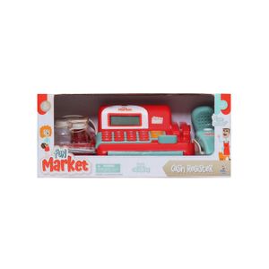 Caja Registradora Fun Market Rosado 20 Accesorios