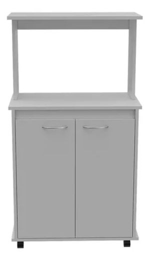 Mueble para Microondas con ruedas Xavi color Blanco TU MESITA