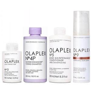 Tratamiento Cabello Rubio Olaplex 3 + Olaplex 4P + Olaplex 5 + Olaplex 9