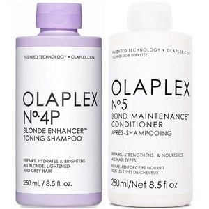Shampoo para Cabello Rubio + Acondicionador Olaplex 4P + Olaplex 5