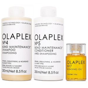Shampoo Reparador + Acondicionador + Aceite Olaplex 4 + Olaplex 5 + Olaplex 7