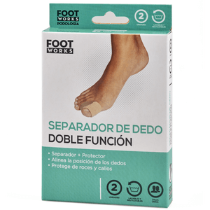 Separador de Dedos Foot Works Doble Función