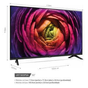 Televisor LG LED Smart TV 50" Ultra HD 4K ThinQ AI 50UR7300PSA
