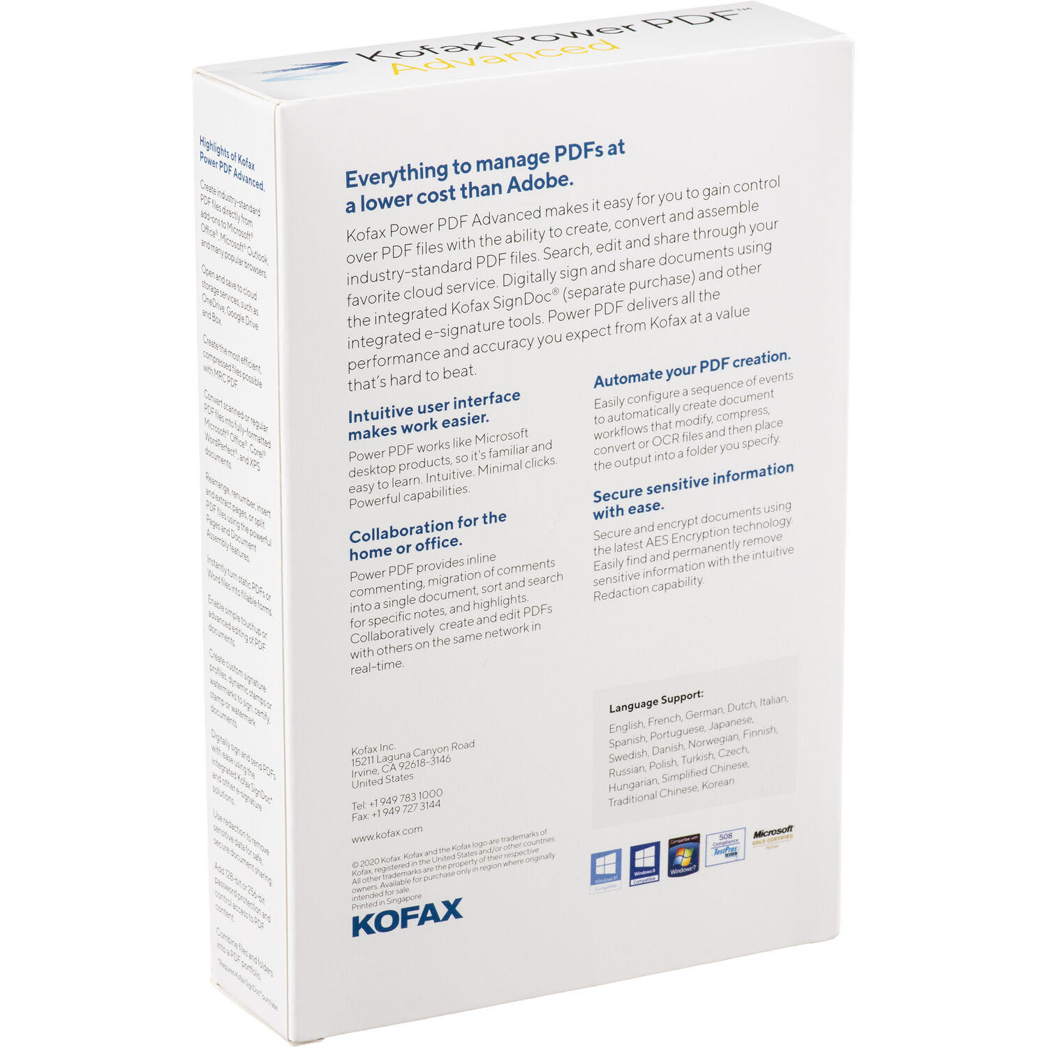 Software de pdf avanzado kofax nuance power pdf 4 0 no volumen en caja