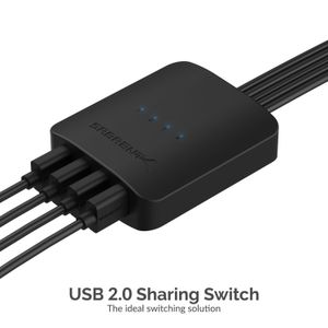 Switch de Compartir Usb 2.0 de 4 Vías Sabrent
