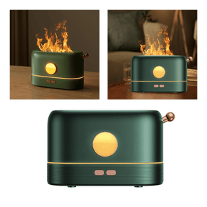 Difusor Humidificador Neblina Estilo Flama Verde