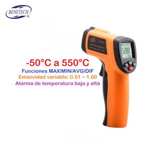 Pirómetro Termómetro Infrarrojo Profesional GM550E - BENETECH