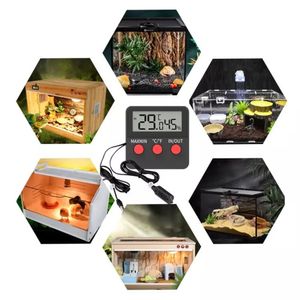 Termohigrómetro Termómetro Higrómetro con Doble Sonda Incubadoras Terrarrios Invernaderos