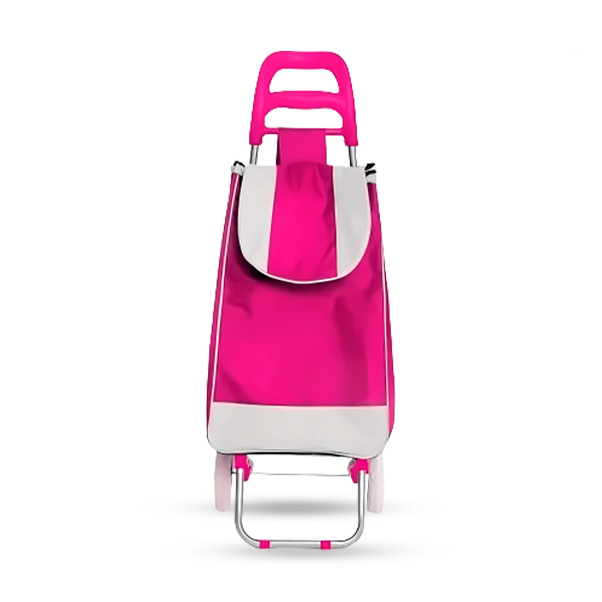  Carrito plegable con ruedas de 75 L, carrito práctico plegable  de 8 ruedas, carro de compras multifuncional (color rosa, tamaño: 75L) :  Productos de Oficina