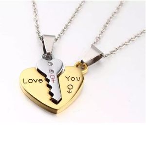 Set de Collares Parejas Enamorados Novios Genieka Key of Love