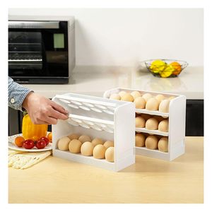 Organizador De Huevos 30 Unidades 3 Niveles Blanco