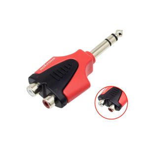 Adaptador 2 Jack Rca a Plug Stereo 6.3mm Rpan330 Roxtone
