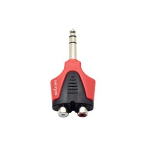 Adaptador 2 Jack Rca a Plug Stereo 6.3mm Rpan330 Roxtone
