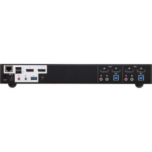 Switch Kvmp Aten de Doble Pantalla Displayport 4K con 2 Puertos Usb 3.0