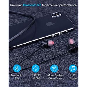 Auriculares Bluetooth 5.0 Inalámbricos X1 Nanami Unisex en Negro