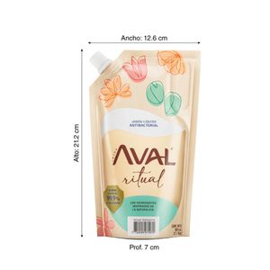 Jabón líquido antibacterial Relajante Aval 800ml