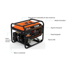 Generador a gasolina Pro 3700w Werken