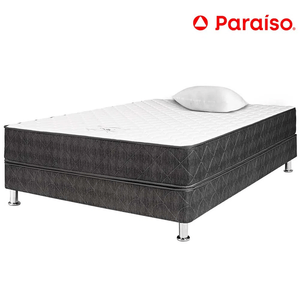 Cama Box Tarima PARAISO Lifestyles 1.5 Plz + 1 Almohada + Protector