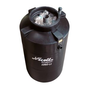 Tanque Biodigestor Nicoll 1350 litros Negro + Accesorios