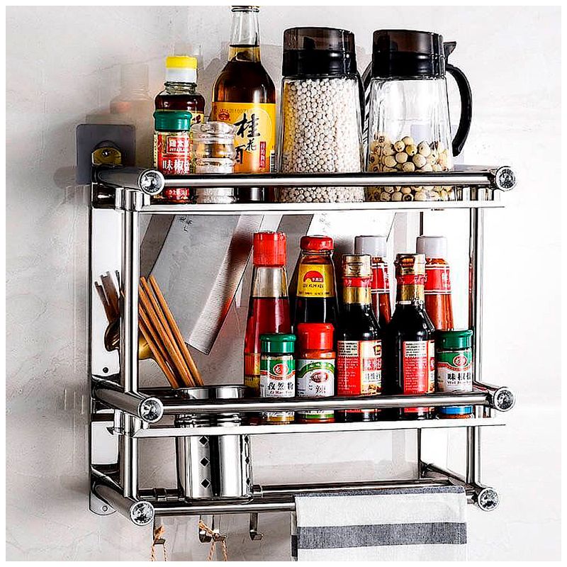 Organizador Rack Estante Cocina Microondas 3 Niveles - Real Plaza