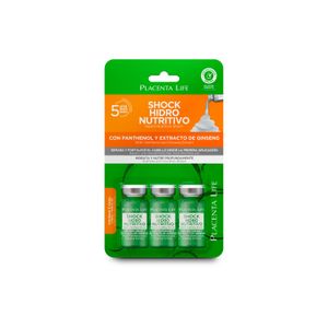 Placenta Life Shock Hidro Nutritivo 10 ml Blister con 3 Unid