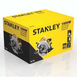 Sierra Circular 7 1/4" (184mm) 1600W Corte en 90° 65mm Stanley SC16-B2