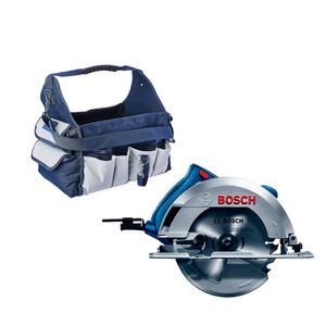 Sierra Circular 7 1/4" (184mm) 1500W Corte en 90° 64mm + Bolso Bosch GKS 150
