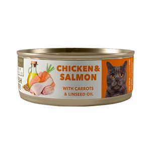 Amity Comida Húmeda Para Gato Adulto Pollo Y Salmón 80 Gr