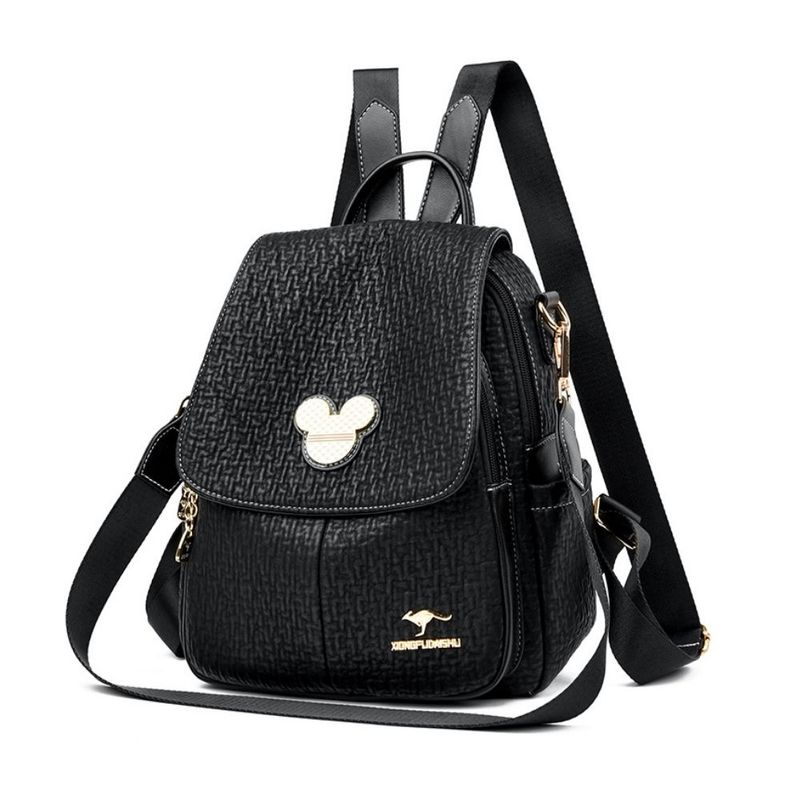 Mochila Antirrobo Mickey Mouse Negro Real Plaza