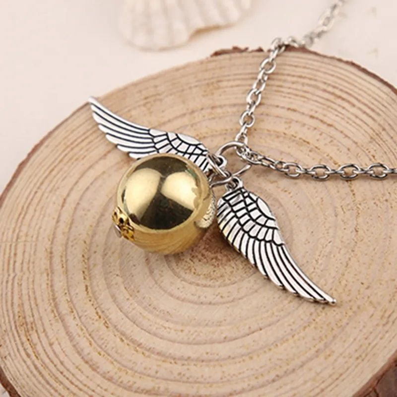 Collar Snitch Dorada de Harry Potter Cosplay Accesorios HP Joyas