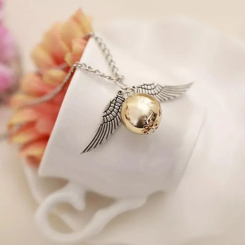 Collar Snitch Dorada de Harry Potter Cosplay Accesorios HP Joyas